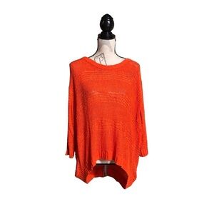 H&M M Loose Fit Open Knit High Low Hem Sweater